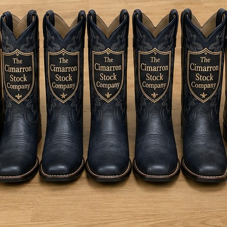 Customized cowboy boots for western retail and outfitters